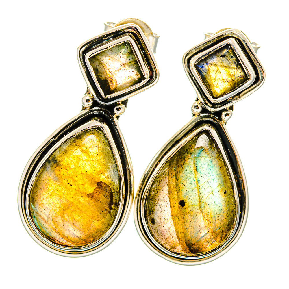 Labradorite Earrings handcrafted by Ana Silver Co - EARR421023