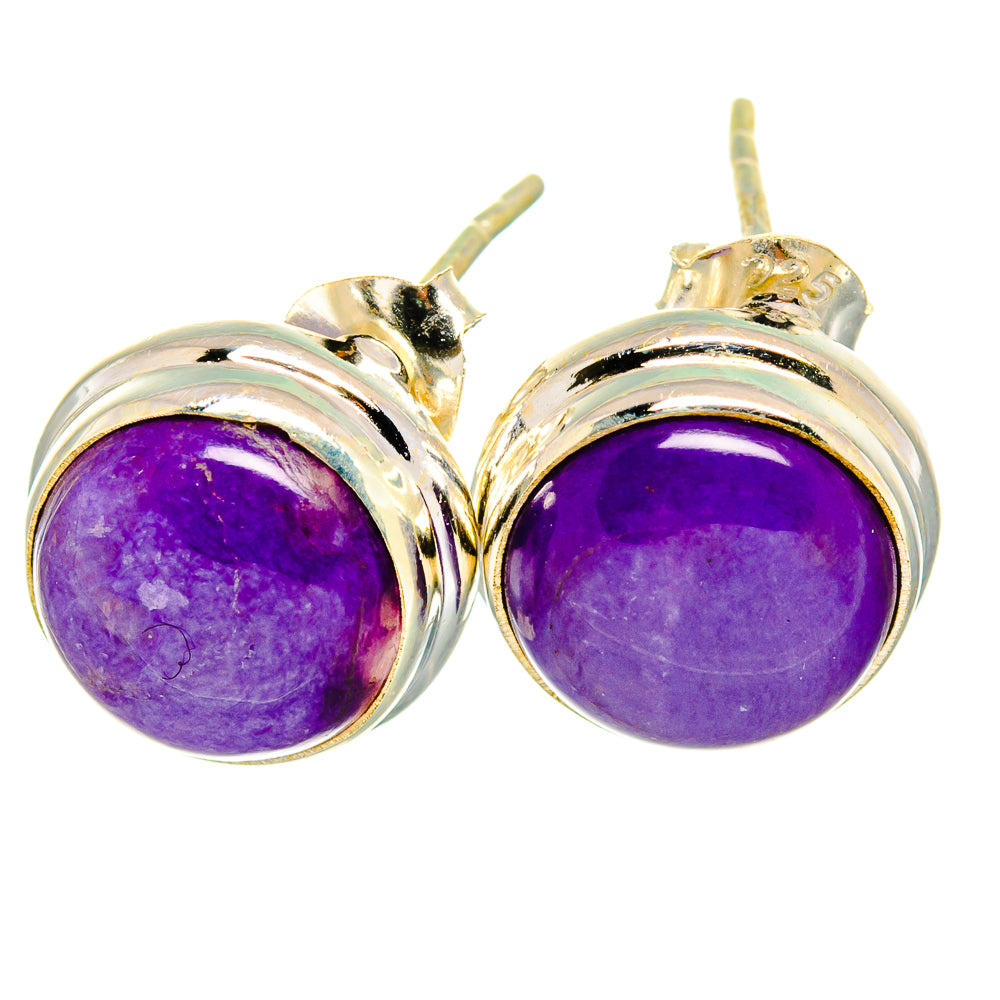 Charoite Earrings handcrafted by Ana Silver Co - EARR421085