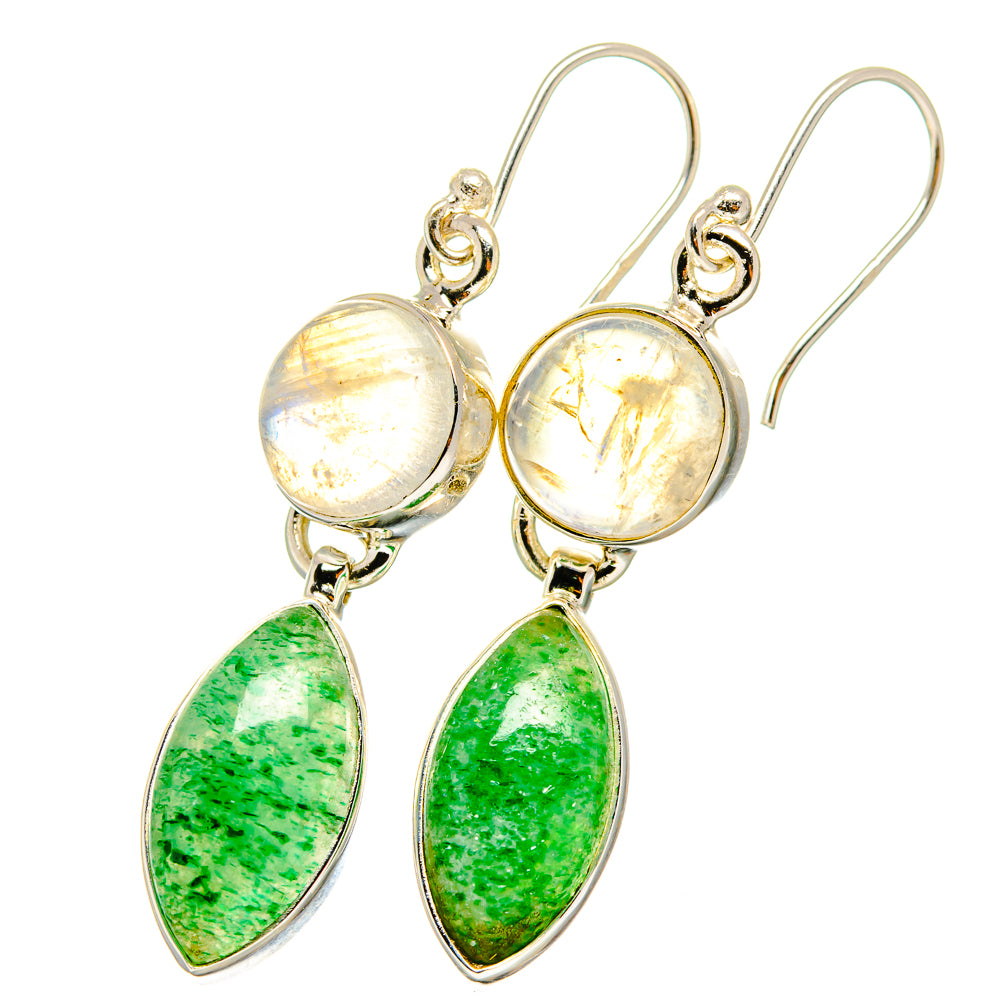 Green Aventurine Earrings handcrafted by Ana Silver Co - EARR421262