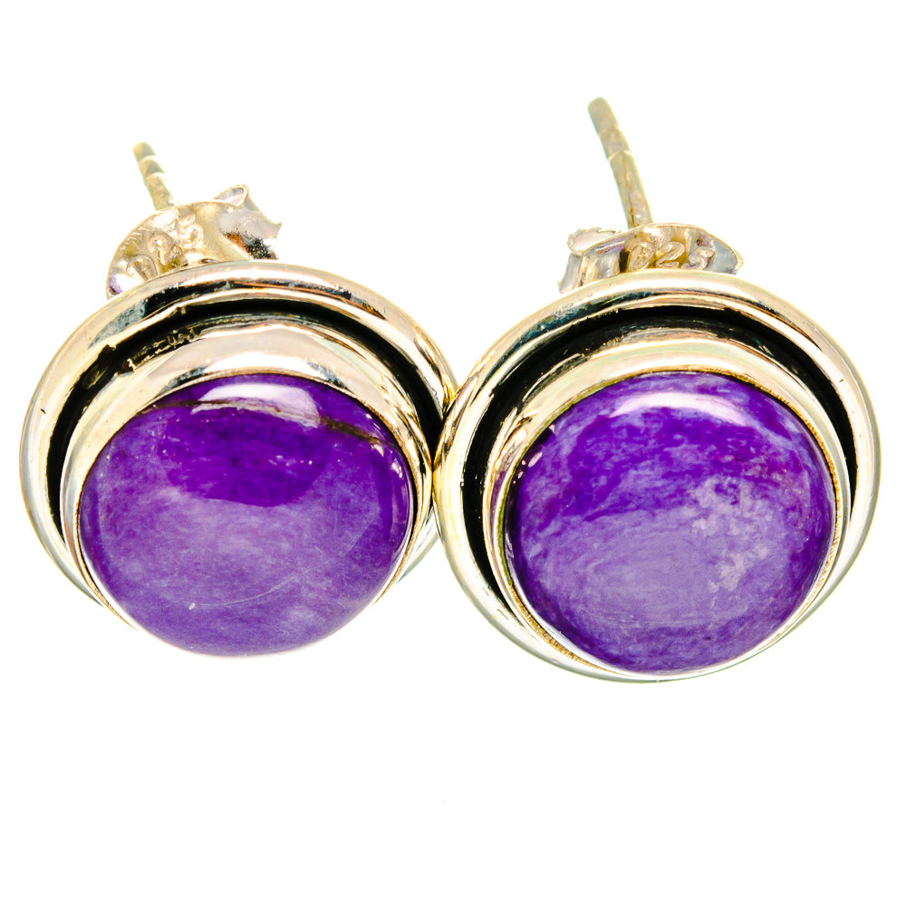Charoite Earrings handcrafted by Ana Silver Co - EARR421318