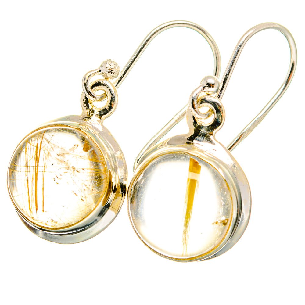 Rutilated Quartz Earrings handcrafted by Ana Silver Co - EARR421321