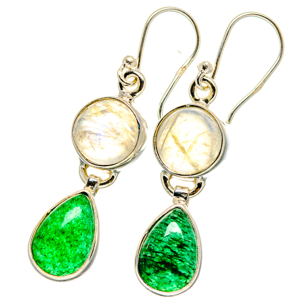 Green Aventurine Earrings handcrafted by Ana Silver Co - EARR421340