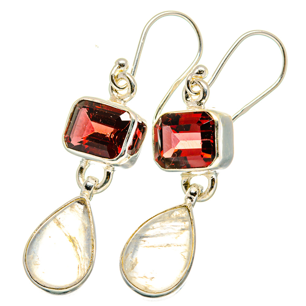 Rainbow Moonstone Earrings handcrafted by Ana Silver Co - EARR421348