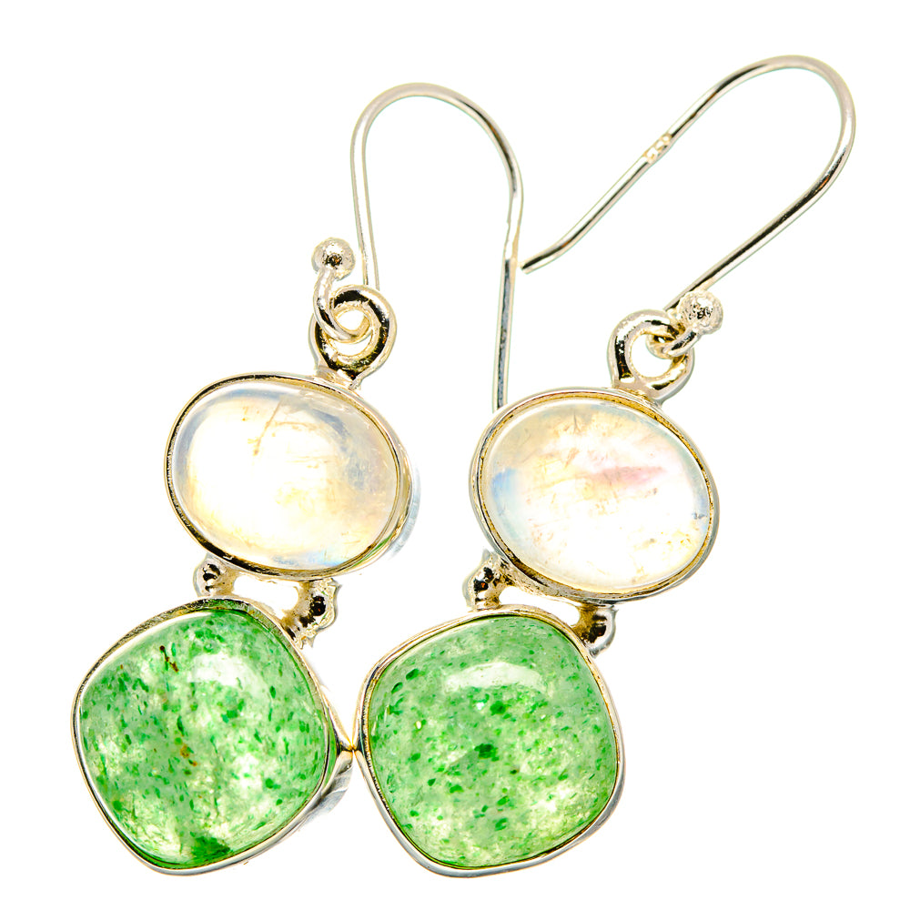 Green Aventurine Earrings handcrafted by Ana Silver Co - EARR421383