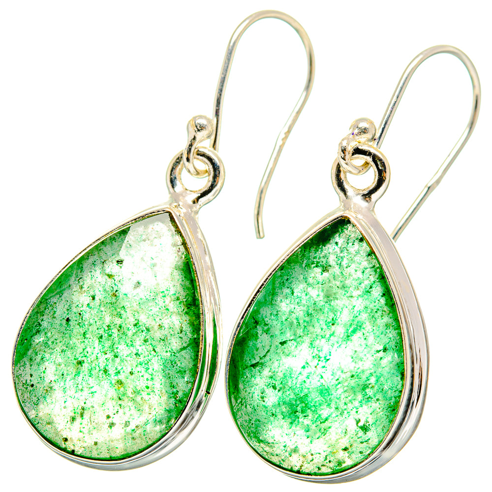 Green Aventurine Earrings handcrafted by Ana Silver Co - EARR421513
