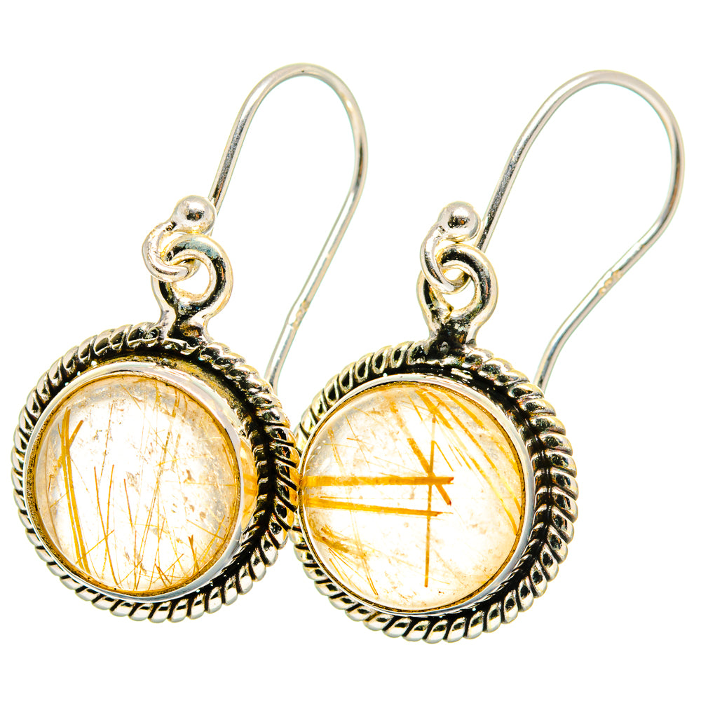Rutilated Quartz Earrings handcrafted by Ana Silver Co - EARR421520