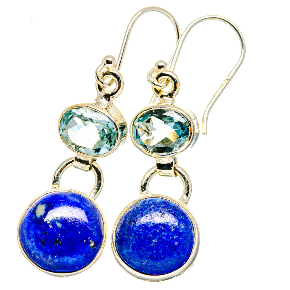 Lapis Lazuli Earrings handcrafted by Ana Silver Co - EARR421686