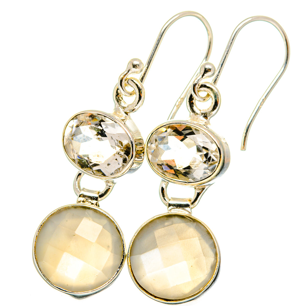 Moonstone Earrings handcrafted by Ana Silver Co - EARR421776