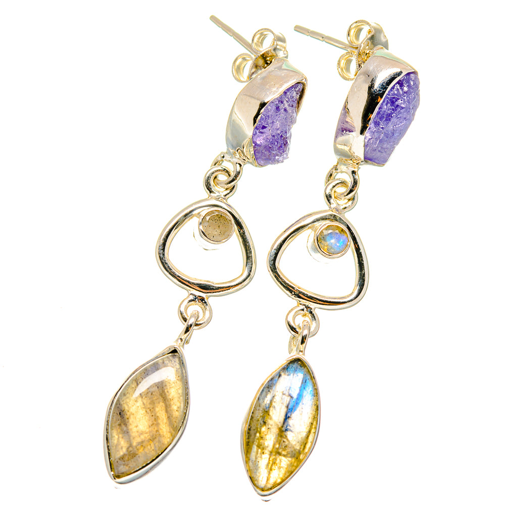 Labradorite Earrings handcrafted by Ana Silver Co - EARR421797