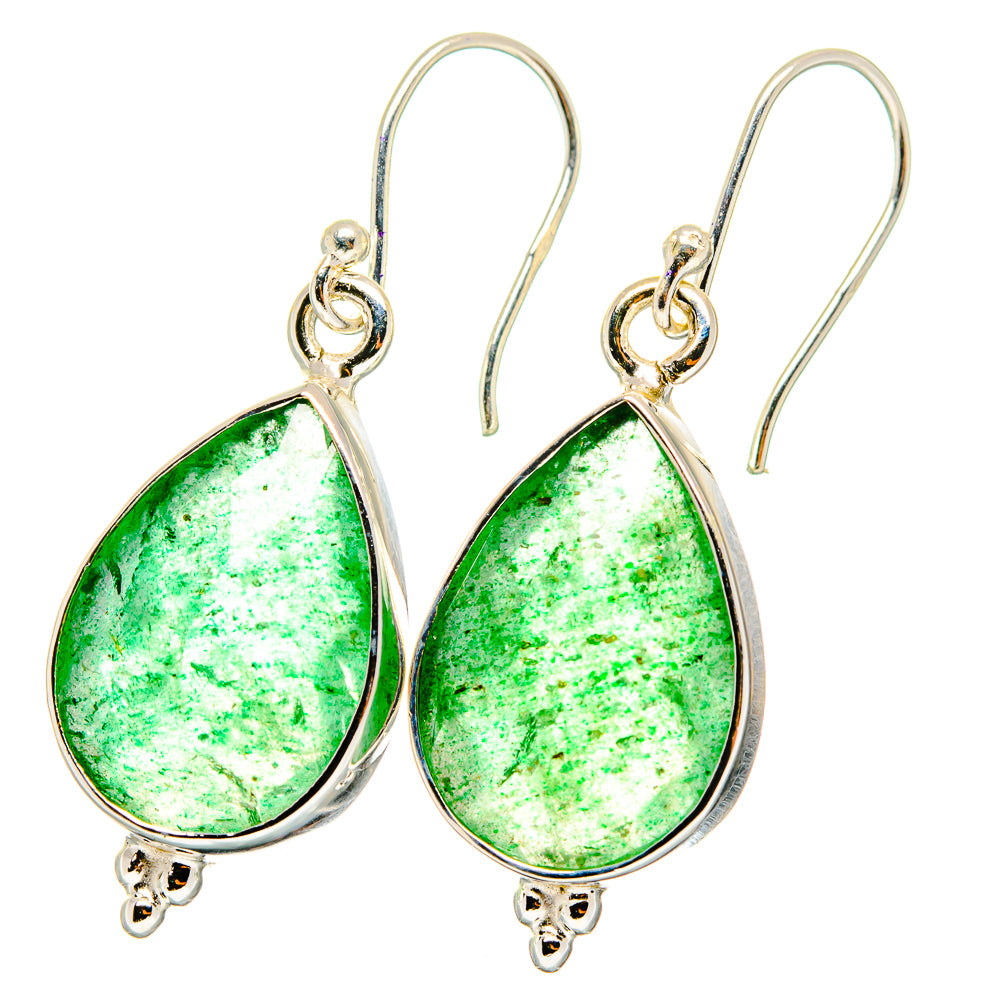 Green Aventurine Earrings handcrafted by Ana Silver Co - EARR421798
