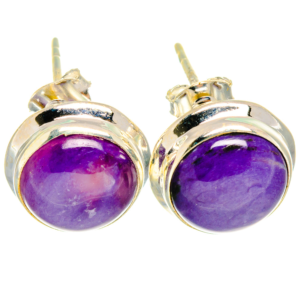 Charoite Earrings handcrafted by Ana Silver Co - EARR421802