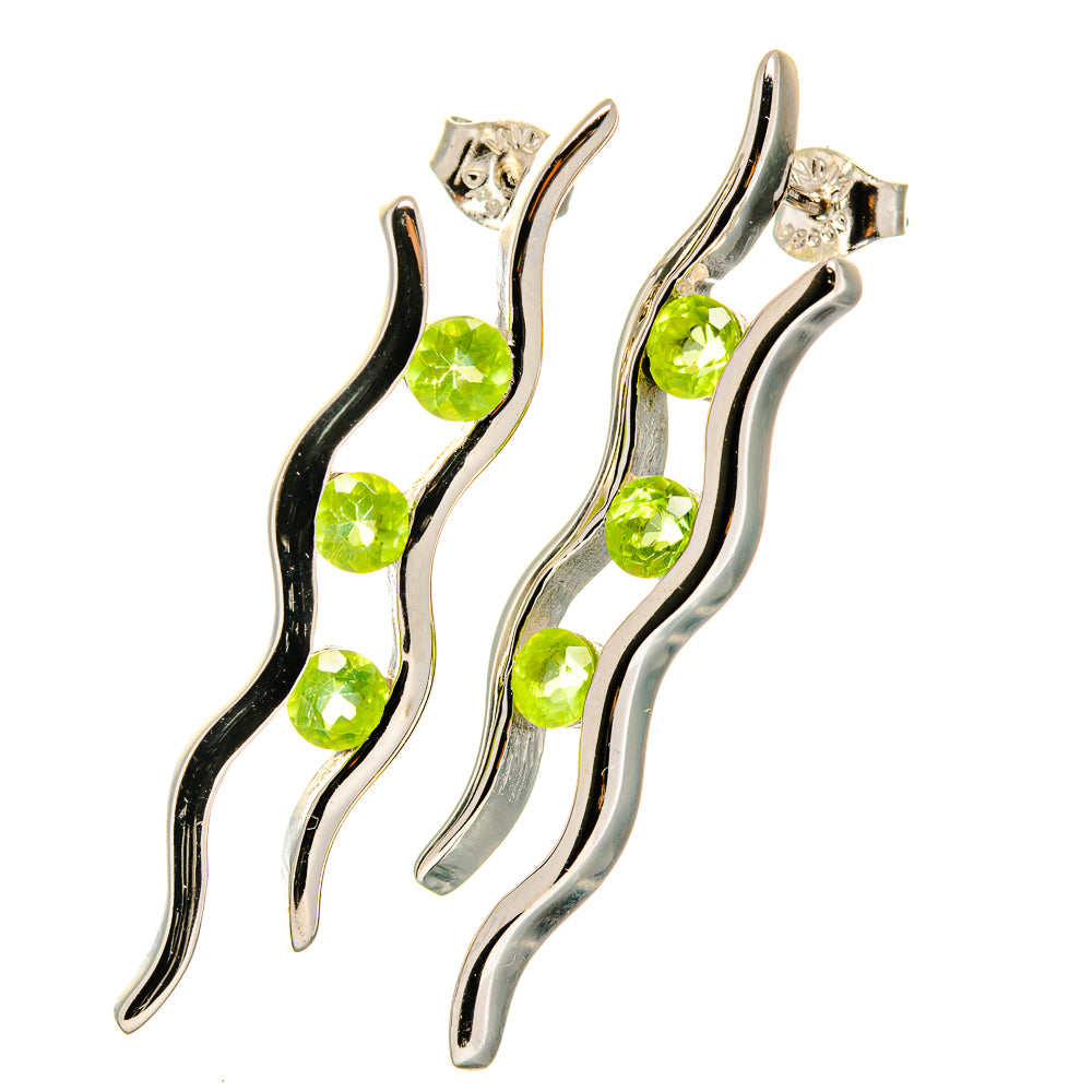 Peridot Earrings handcrafted by Ana Silver Co - EARR421840