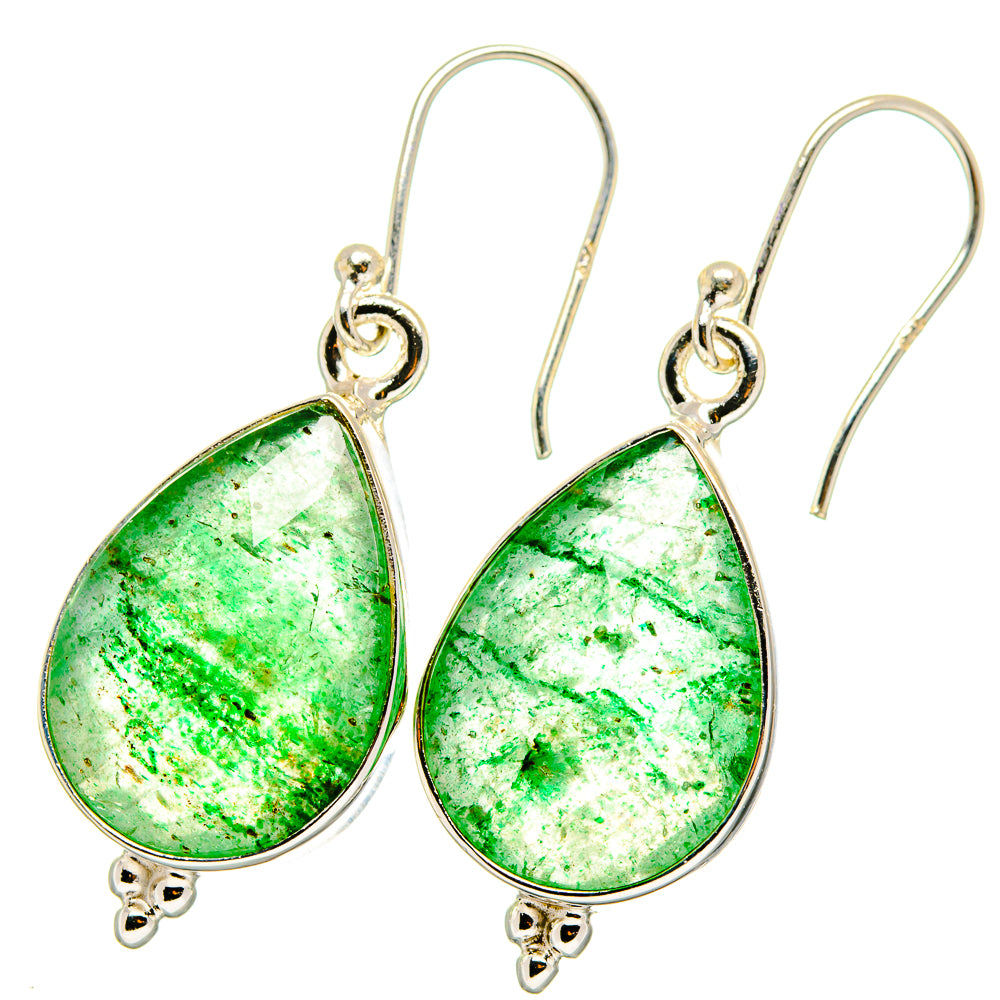 Green Aventurine Earrings handcrafted by Ana Silver Co - EARR421875