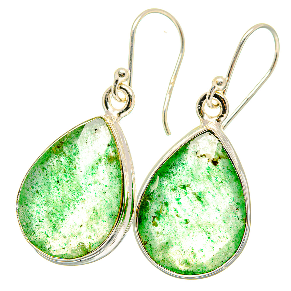 Green Aventurine Earrings handcrafted by Ana Silver Co - EARR421888