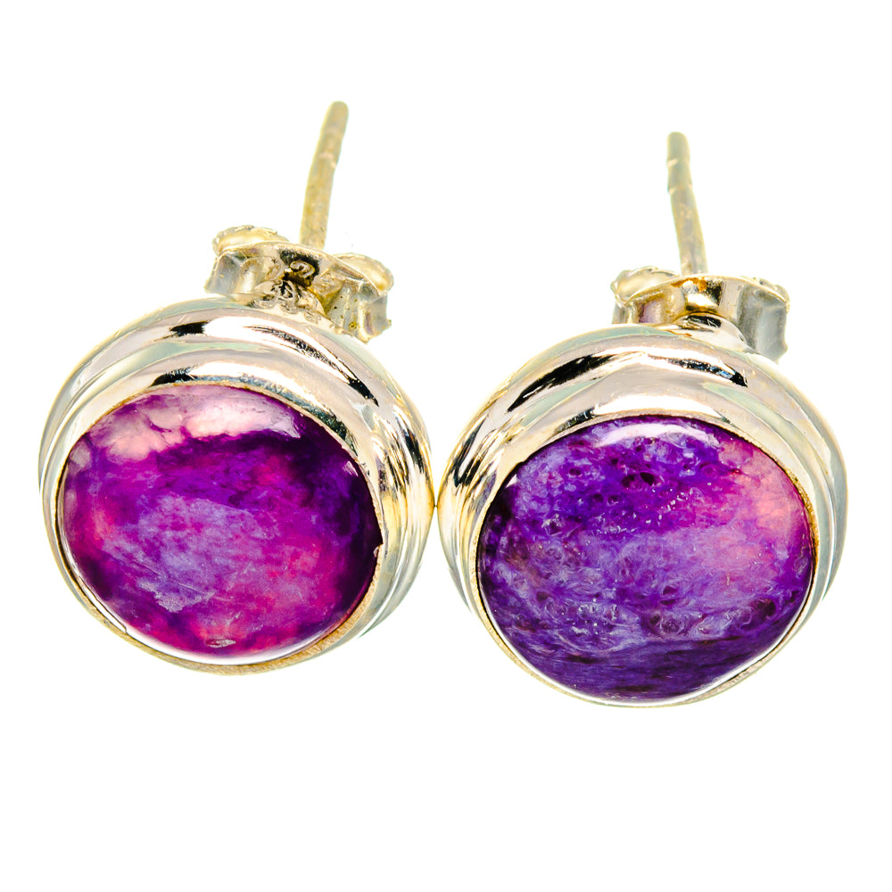 Charoite Earrings handcrafted by Ana Silver Co - EARR421964