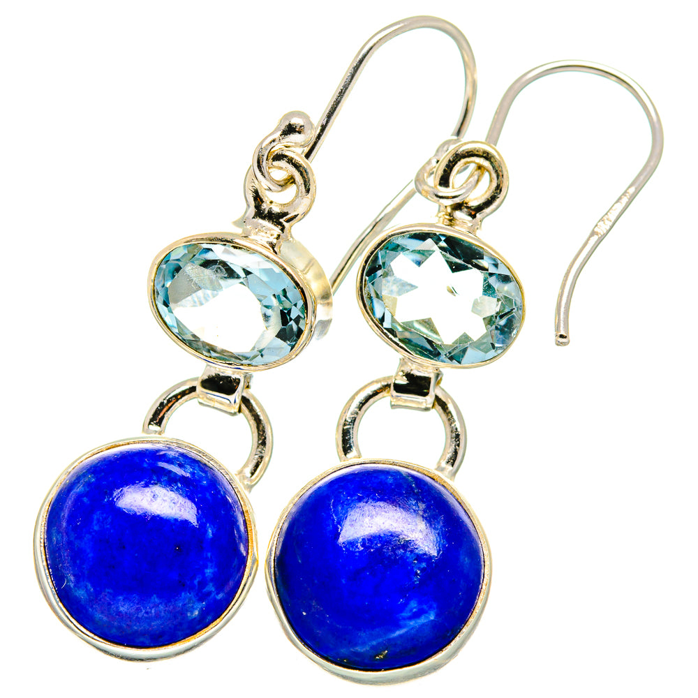 Lapis Lazuli Earrings handcrafted by Ana Silver Co - EARR421978