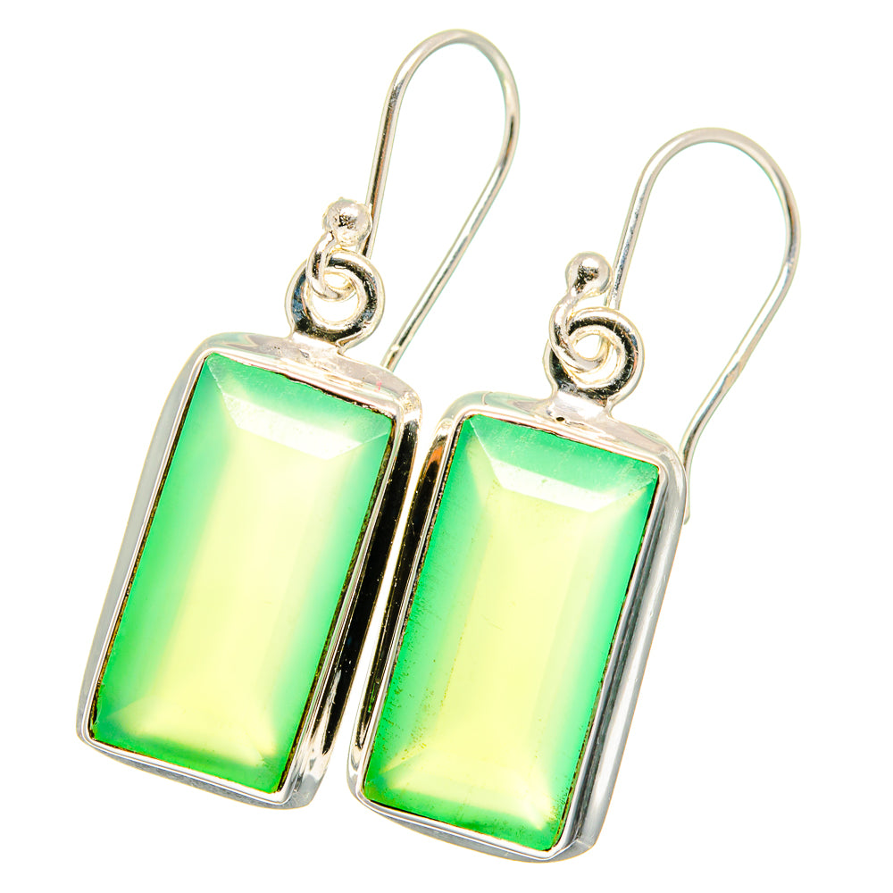 Aqua Chalcedony Earrings handcrafted by Ana Silver Co - EARR422119