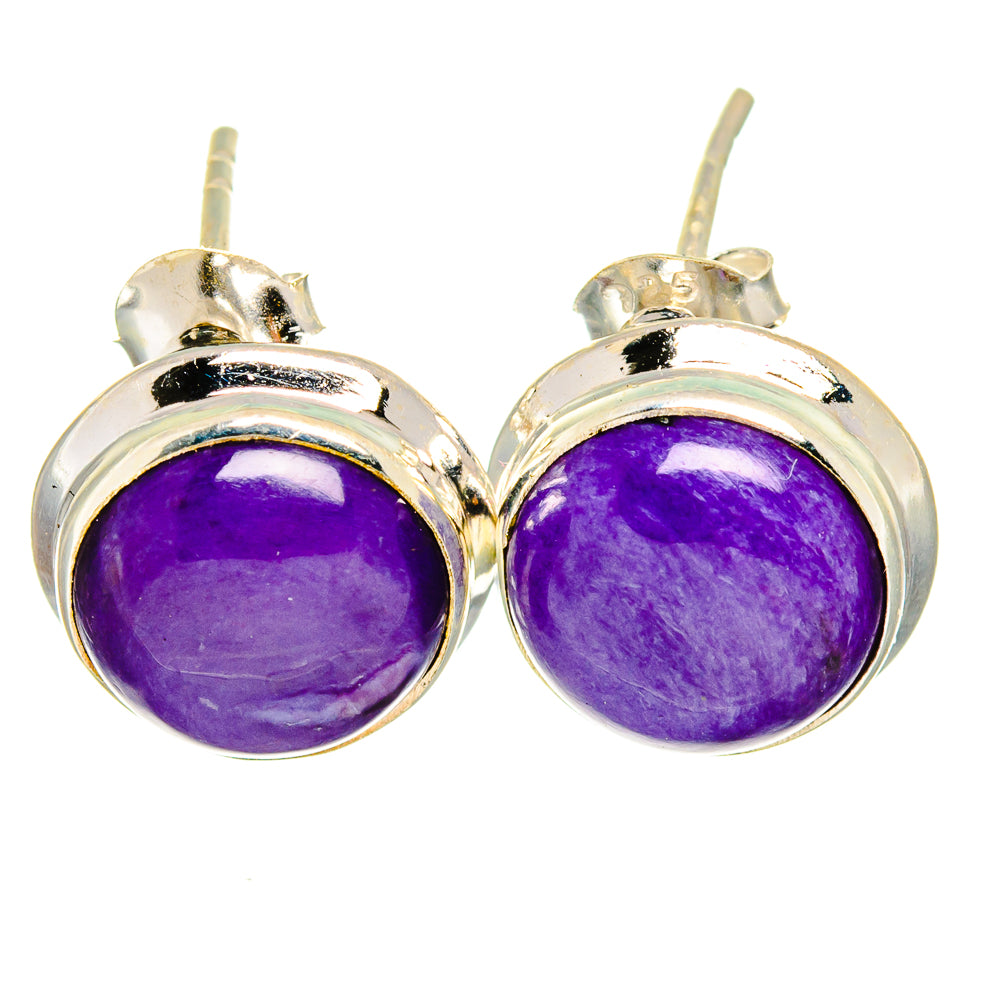 Charoite Earrings handcrafted by Ana Silver Co - EARR422160