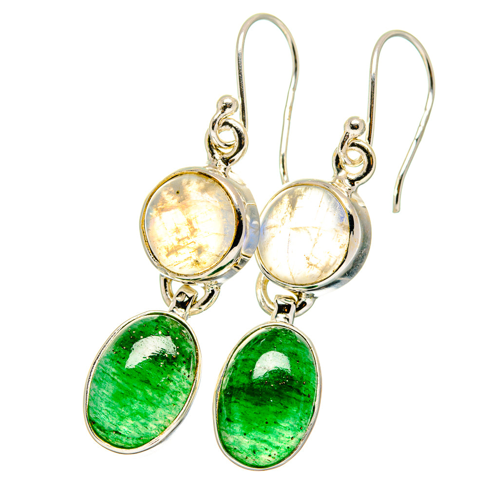 Green Aventurine Earrings handcrafted by Ana Silver Co - EARR422210
