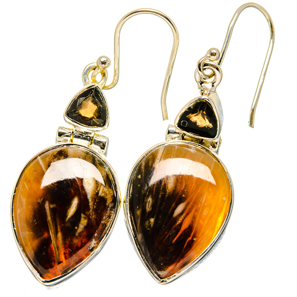 Peanut Wood Jasper Earrings handcrafted by Ana Silver Co - EARR422212