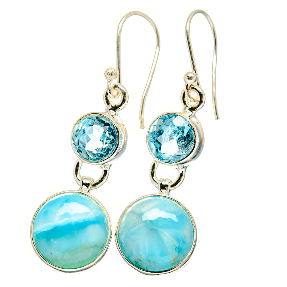 Larimar Earrings handcrafted by Ana Silver Co - EARR422247