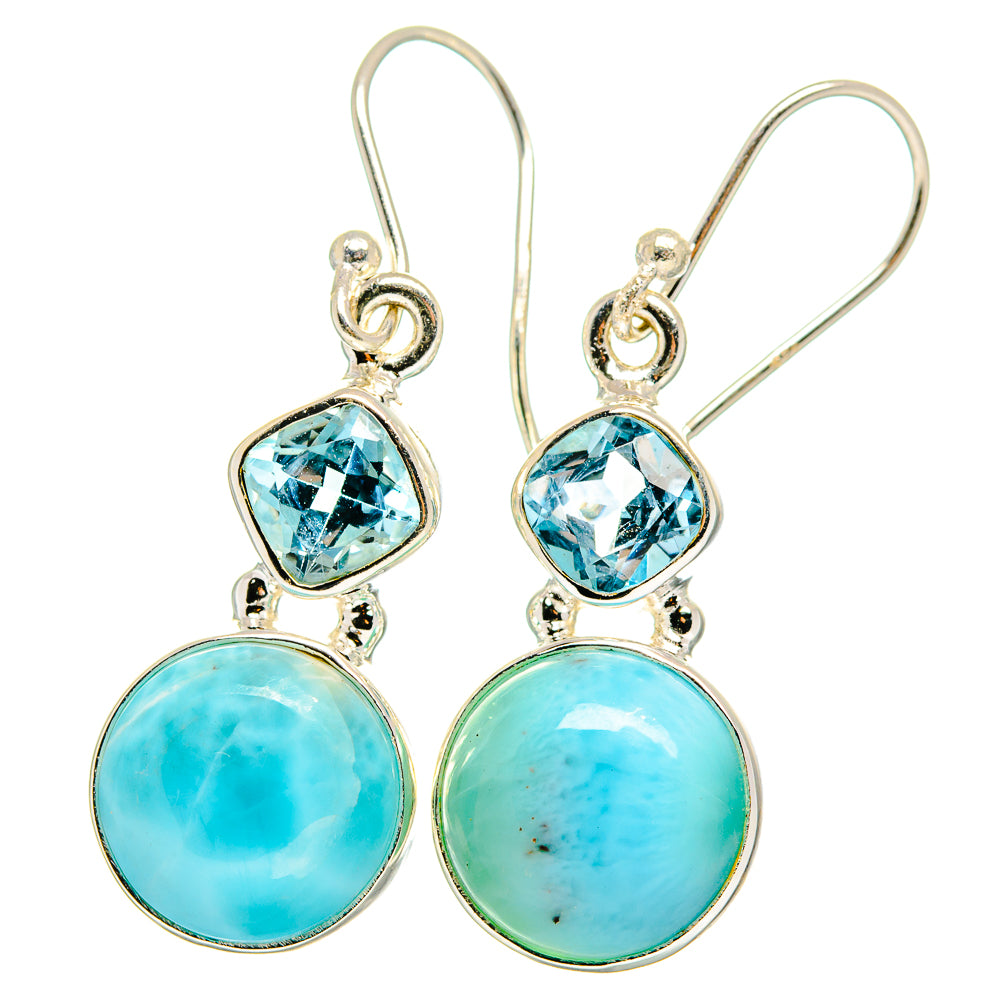 Larimar Earrings handcrafted by Ana Silver Co - EARR422311