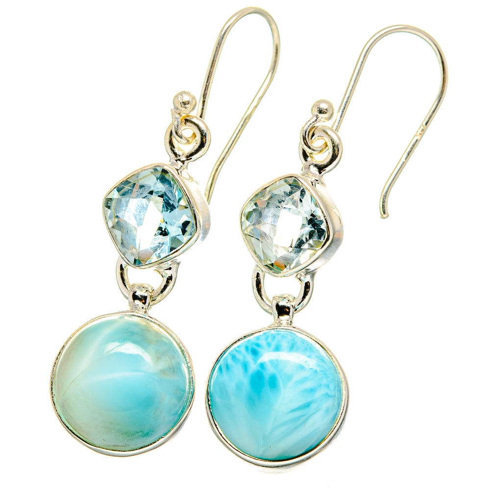 Larimar Earrings handcrafted by Ana Silver Co - EARR422345