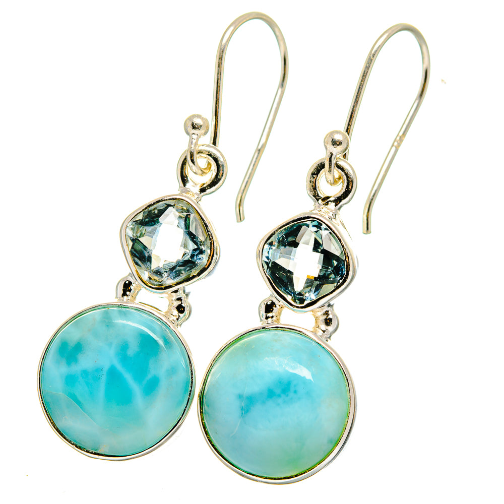 Larimar Earrings handcrafted by Ana Silver Co - EARR422348