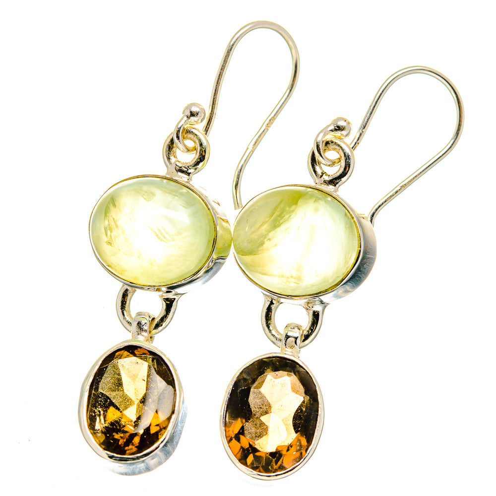 Prehnite Earrings handcrafted by Ana Silver Co - EARR422358
