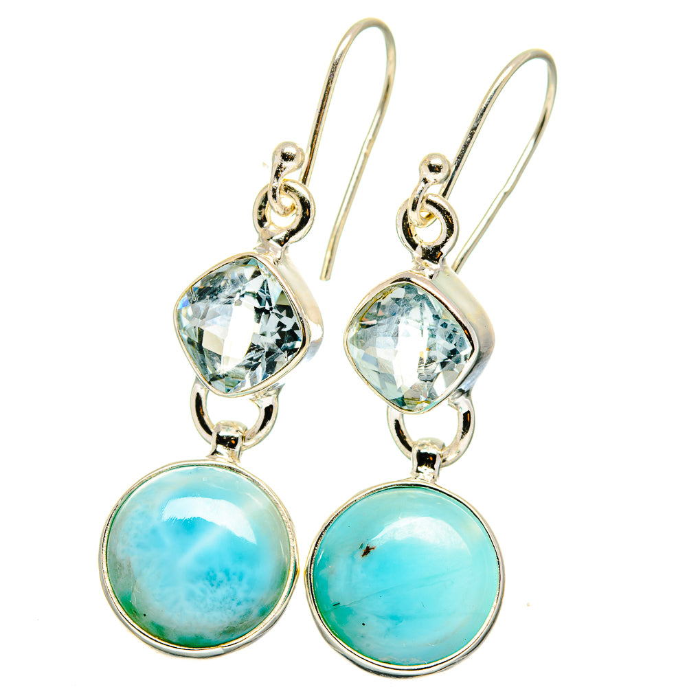 Larimar Earrings handcrafted by Ana Silver Co - EARR422365