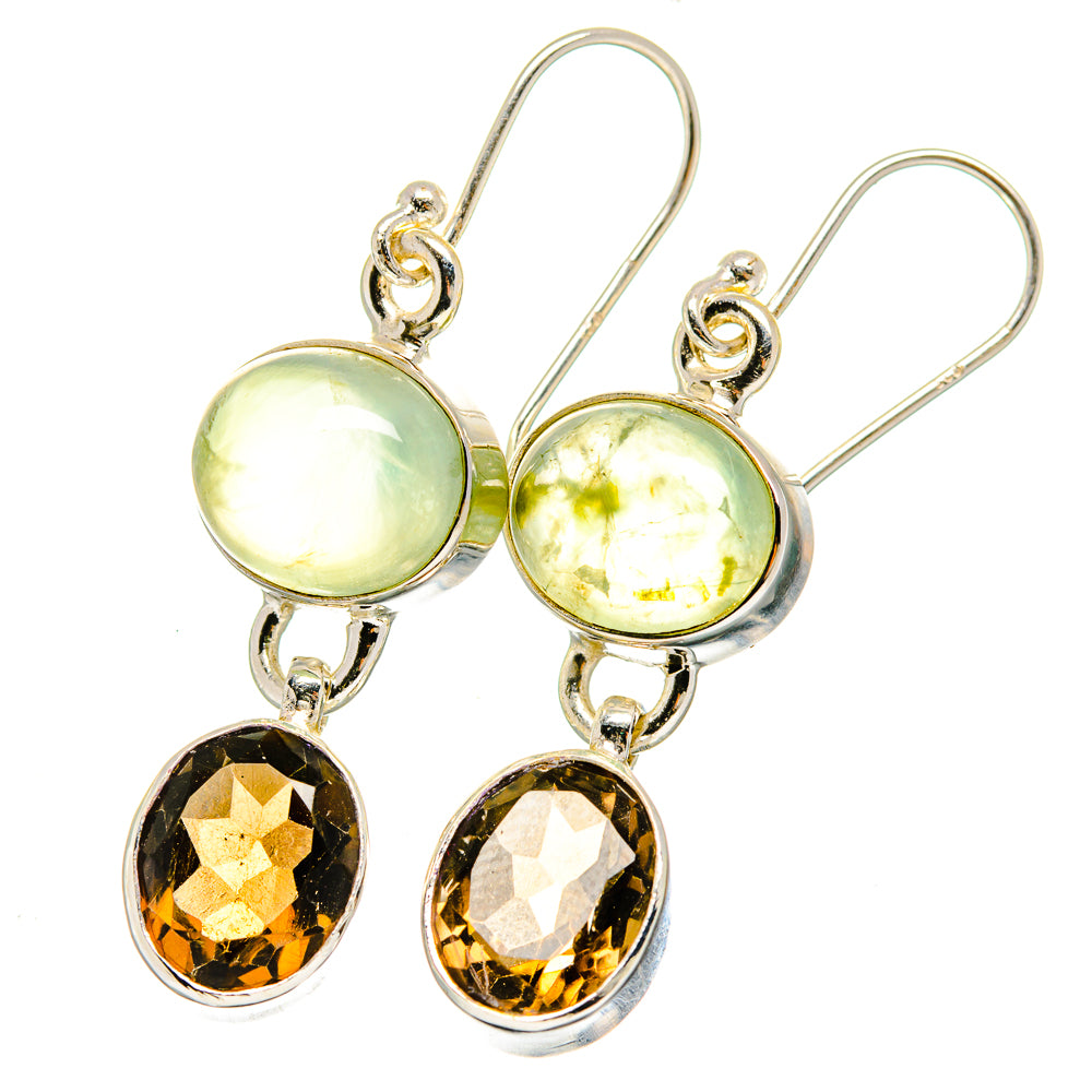 Prehnite Earrings handcrafted by Ana Silver Co - EARR422394