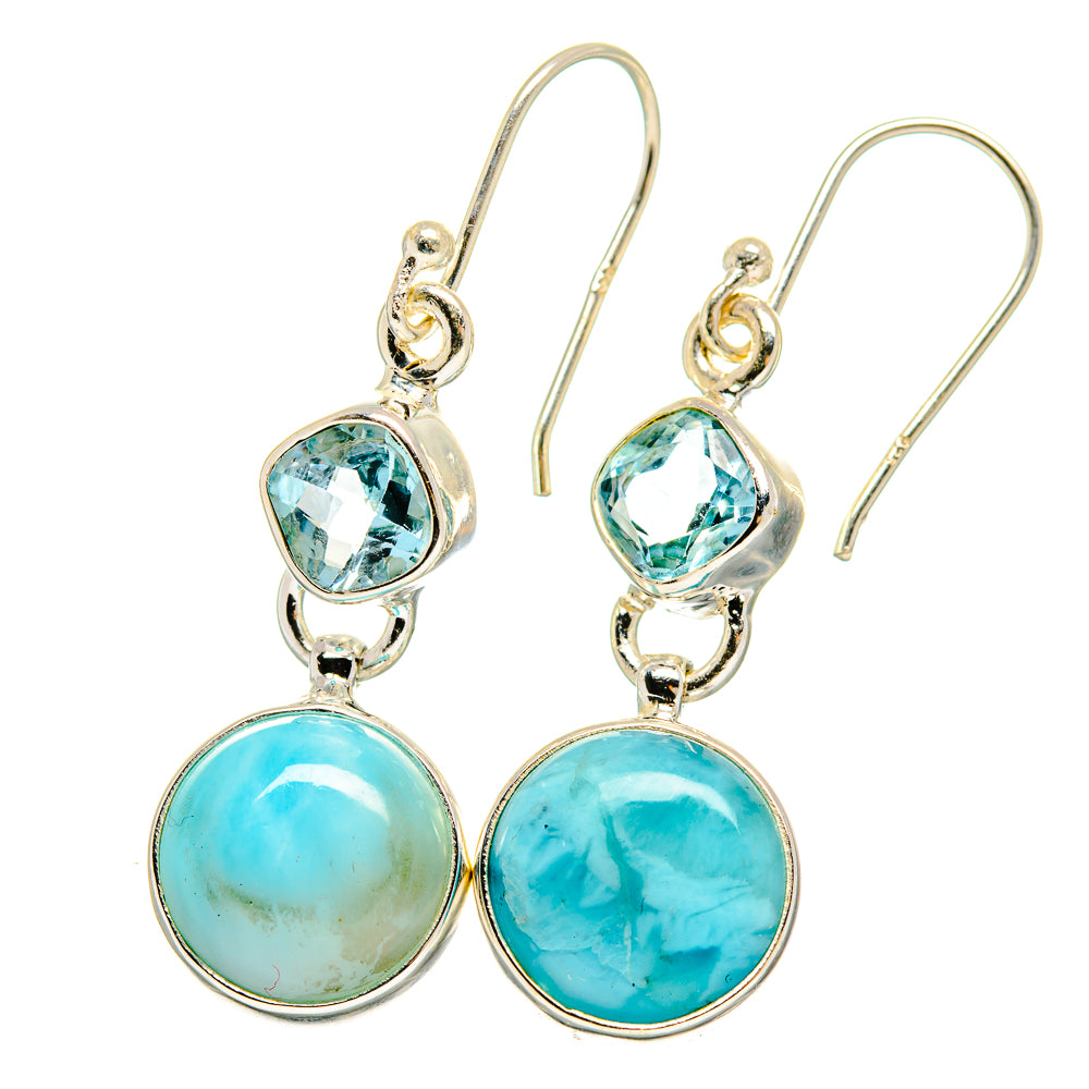 Larimar Earrings handcrafted by Ana Silver Co - EARR422402