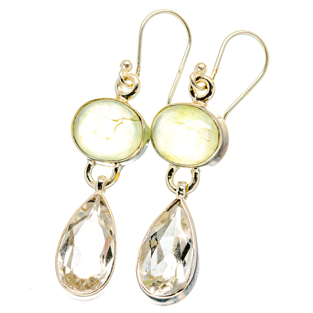 Prehnite Earrings handcrafted by Ana Silver Co - EARR422423