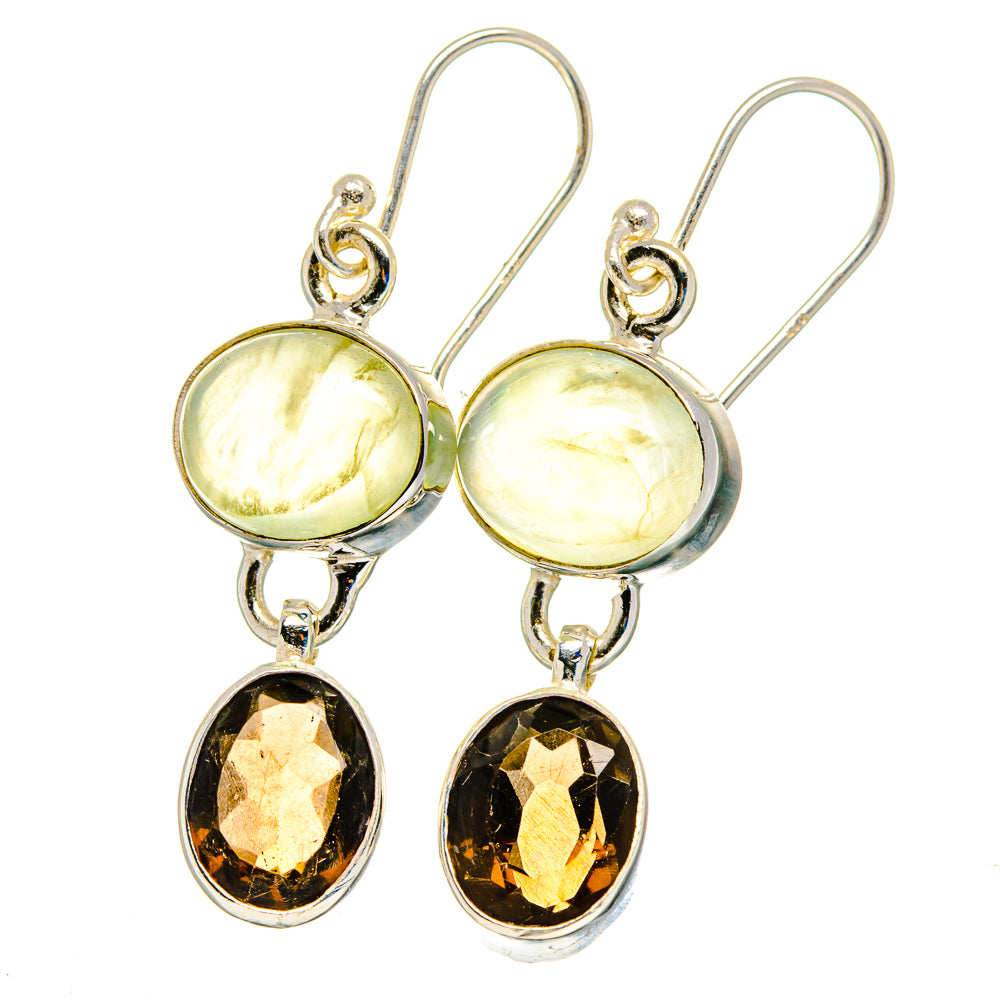 Prehnite Earrings handcrafted by Ana Silver Co - EARR422462