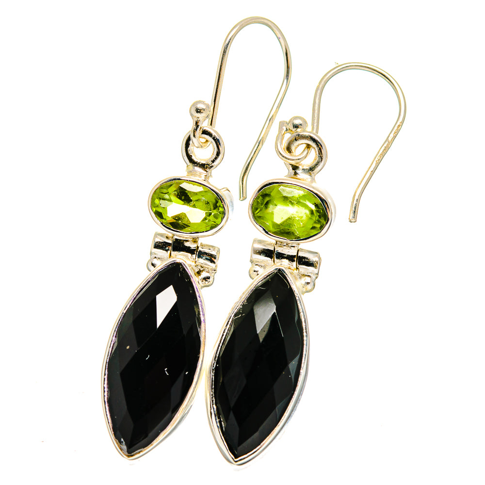 Black Onyx Earrings handcrafted by Ana Silver Co - EARR422504