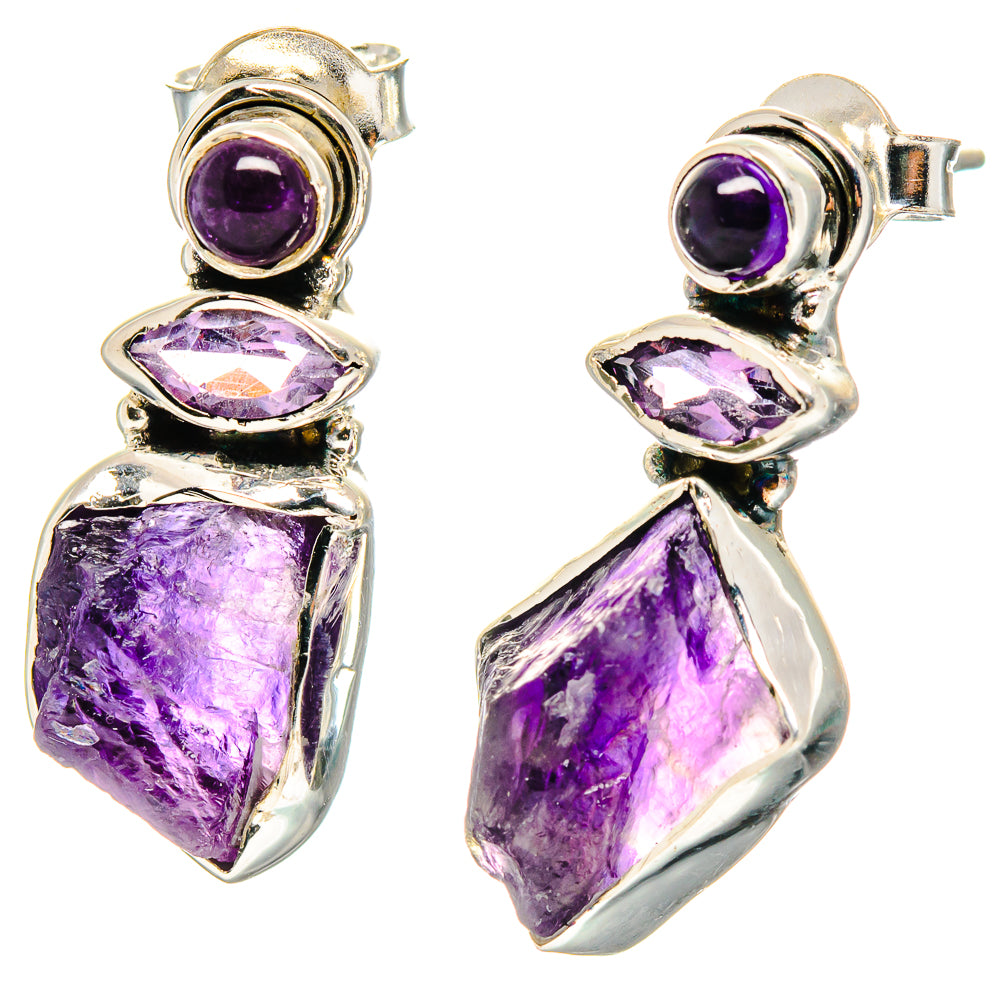 Amethyst Earrings handcrafted by Ana Silver Co - EARR422525