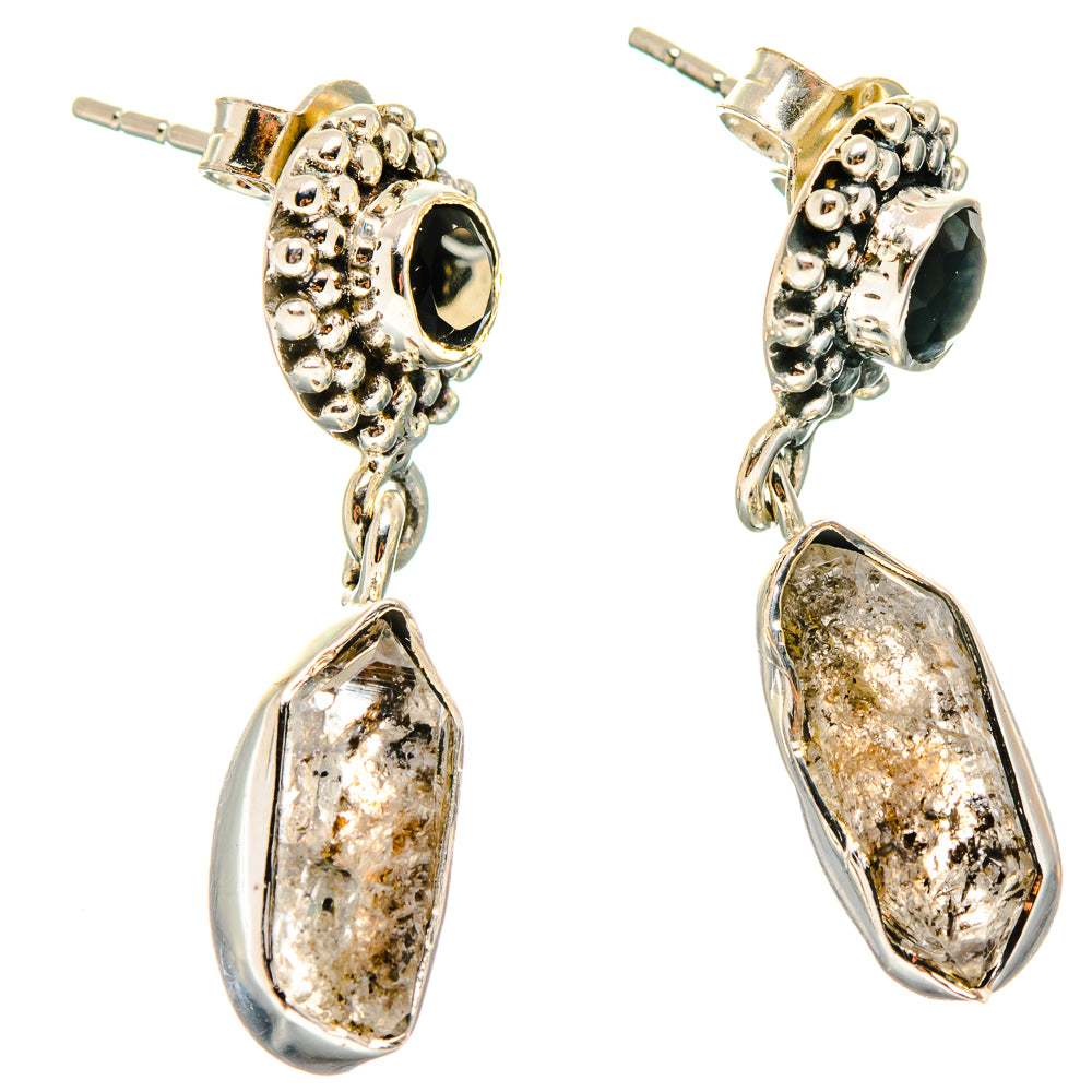 Herkimer Diamond Earrings handcrafted by Ana Silver Co - EARR422527