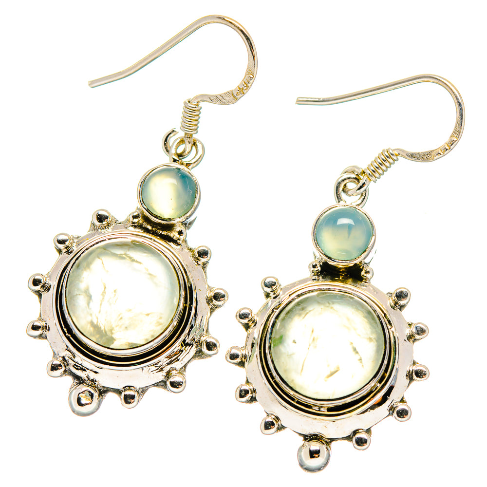 Rainbow Moonstone Earrings handcrafted by Ana Silver Co - EARR422559