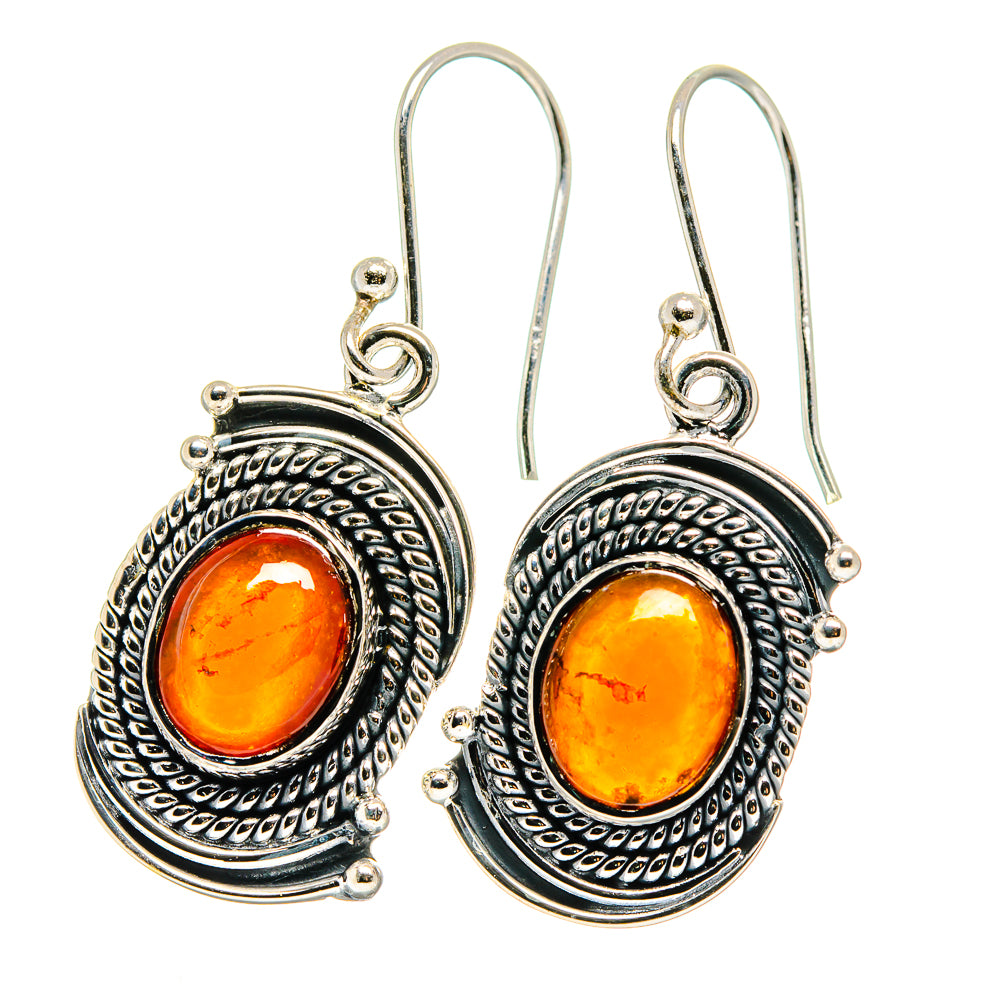 Carnelian Earrings handcrafted by Ana Silver Co - EARR422584