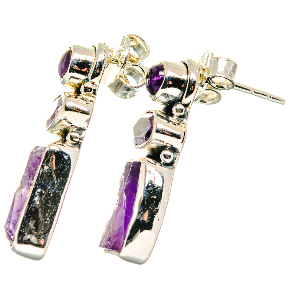 Amethyst Earrings handcrafted by Ana Silver Co - EARR422588