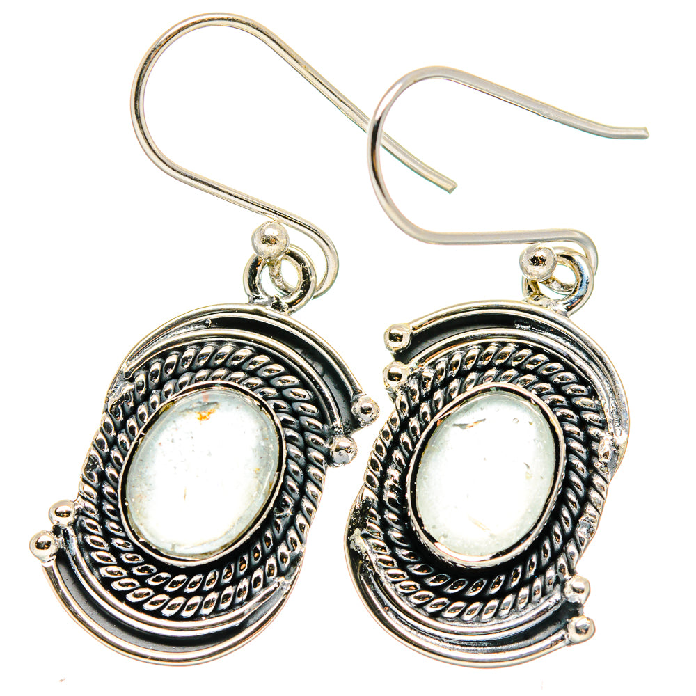 Rainbow Moonstone Earrings handcrafted by Ana Silver Co - EARR422656