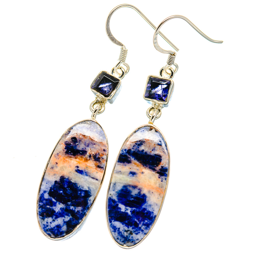 Sodalite Earrings handcrafted by Ana Silver Co - EARR422674