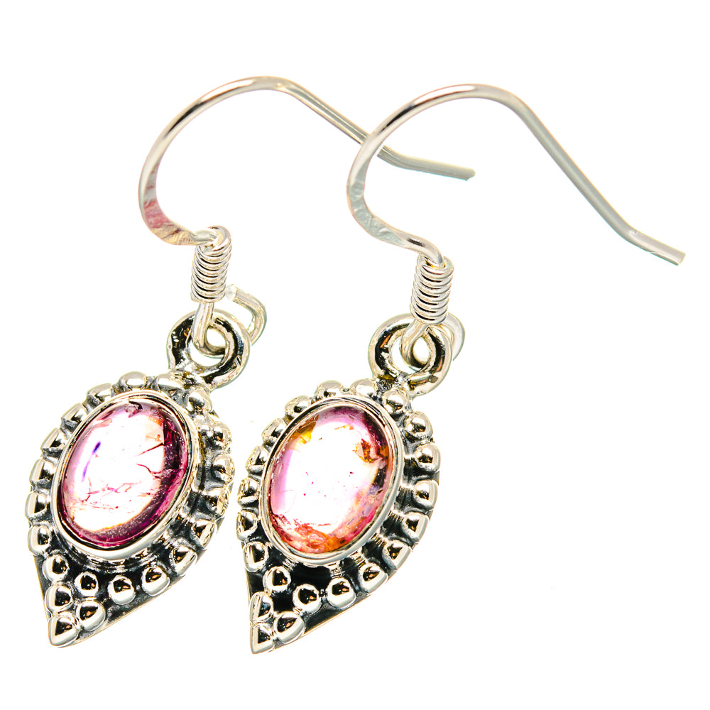 Pink Tourmaline Earrings handcrafted by Ana Silver Co - EARR422696