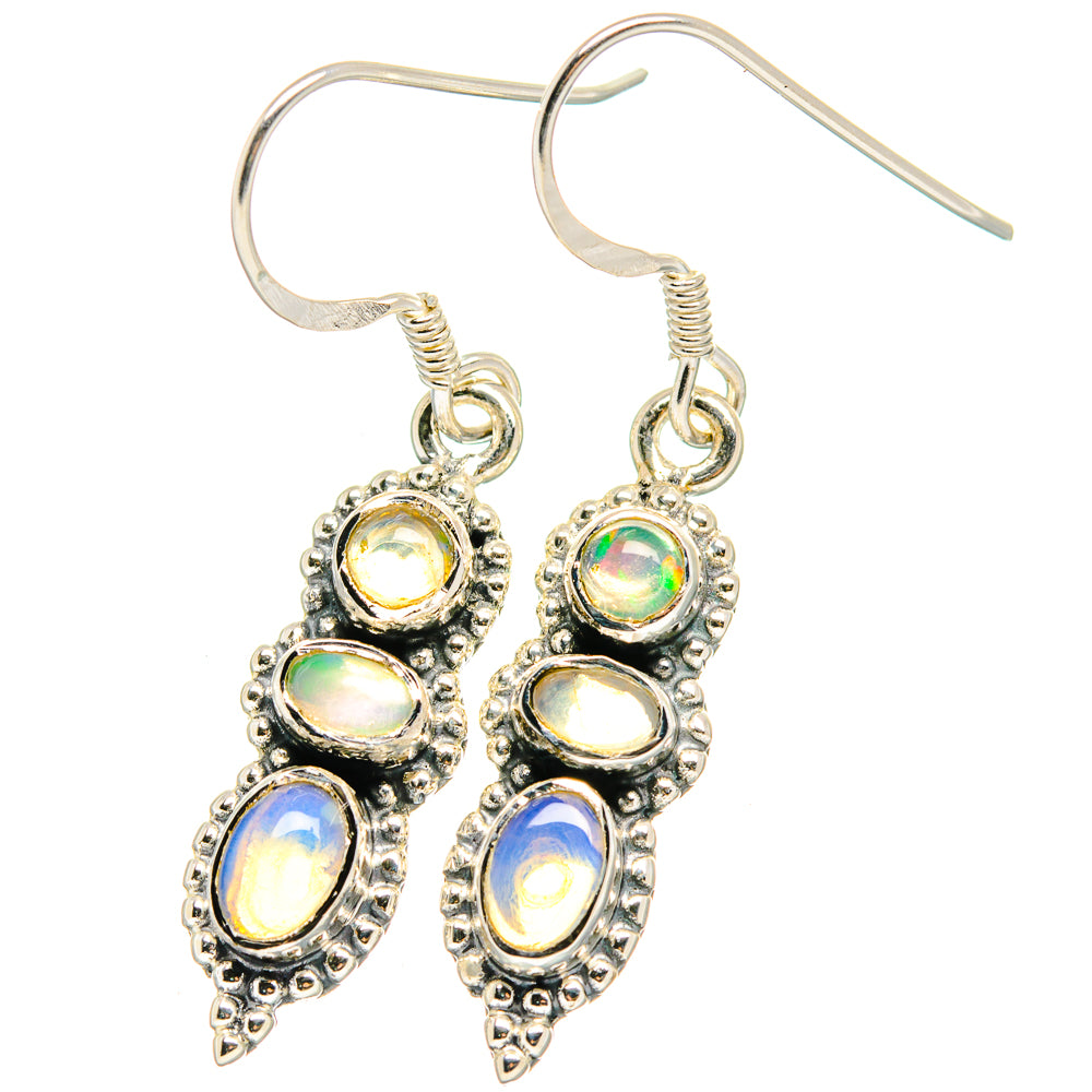 Ethiopian Opal Earrings handcrafted by Ana Silver Co - EARR422698