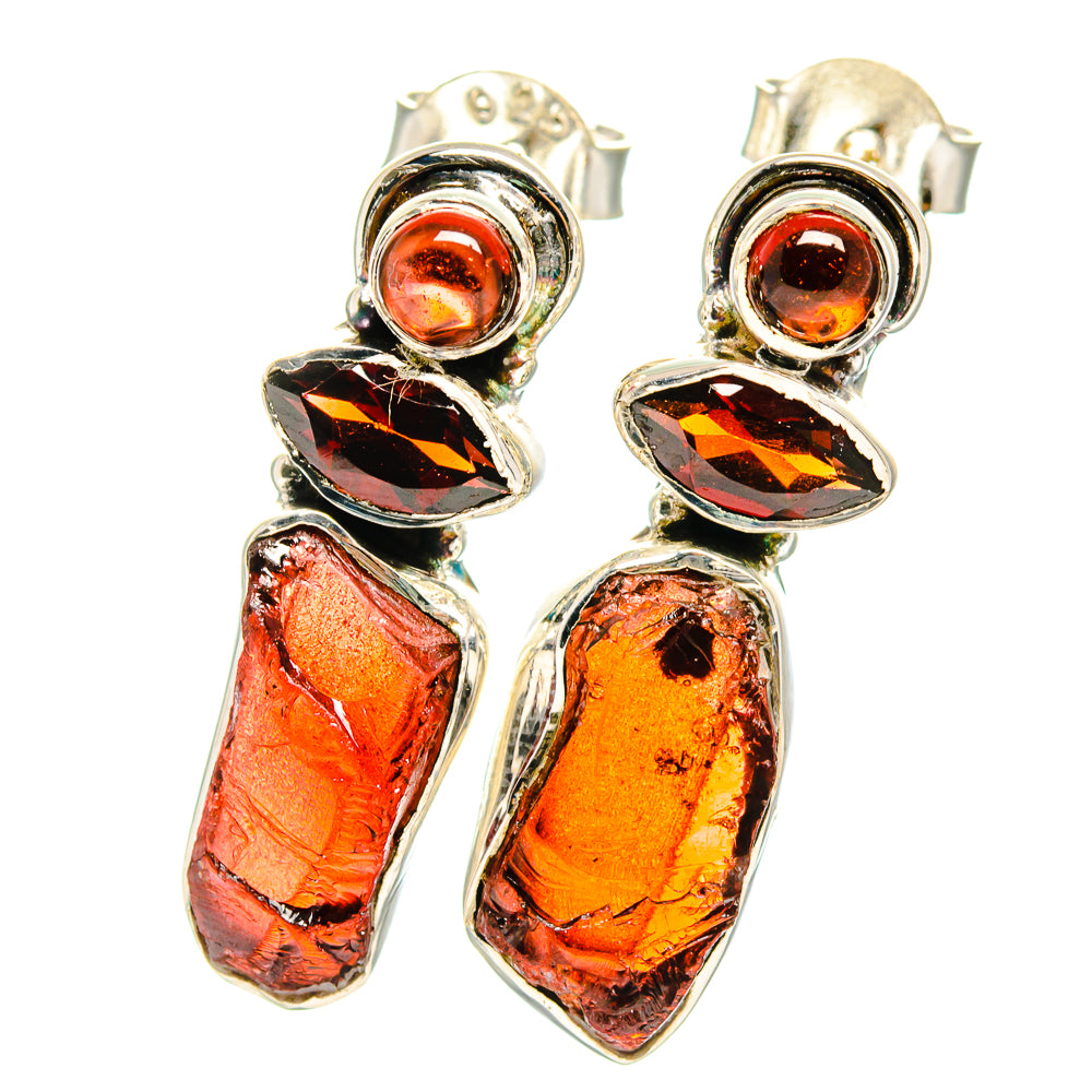 Garnet Earrings handcrafted by Ana Silver Co - EARR422718