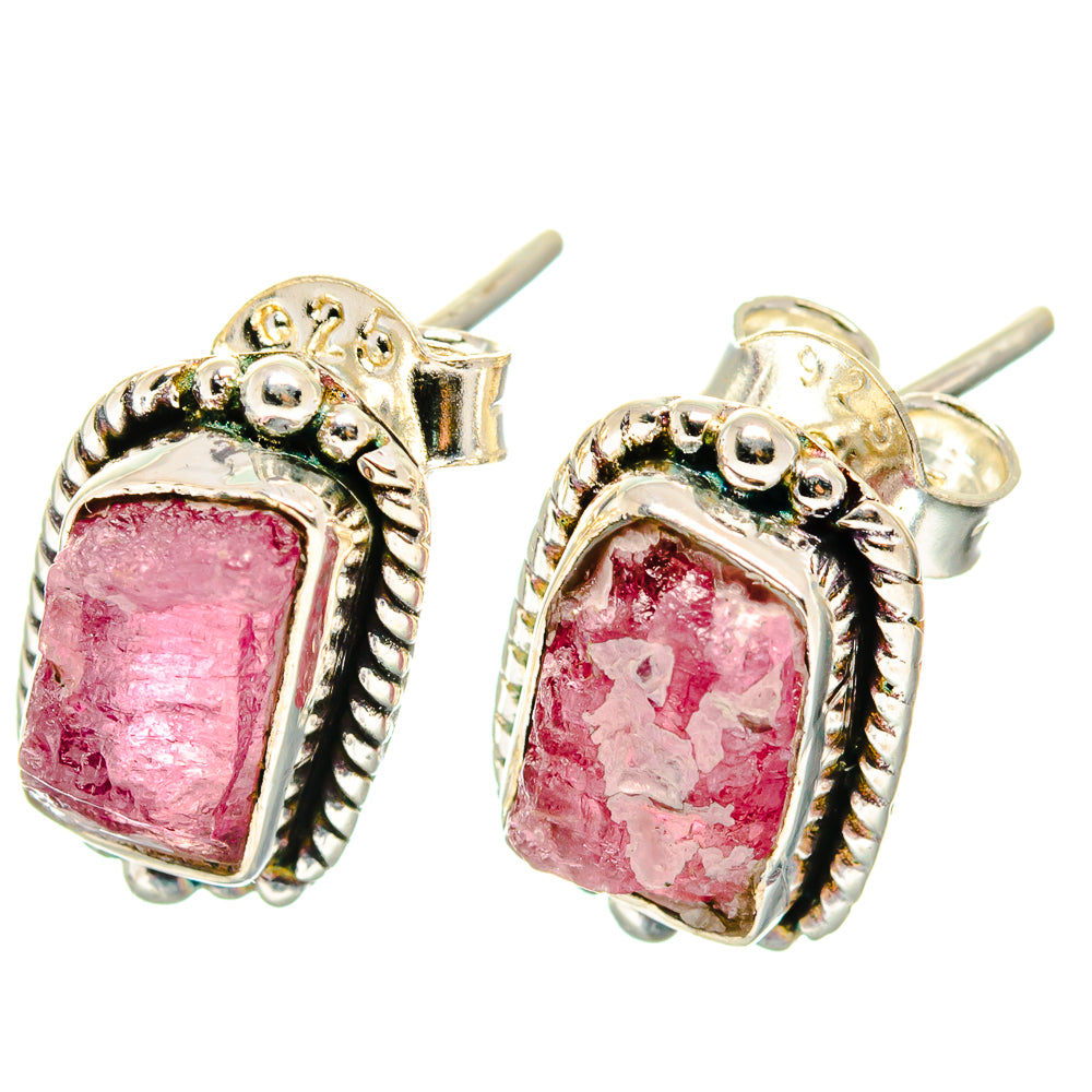 Pink Tourmaline Earrings handcrafted by Ana Silver Co - EARR422720