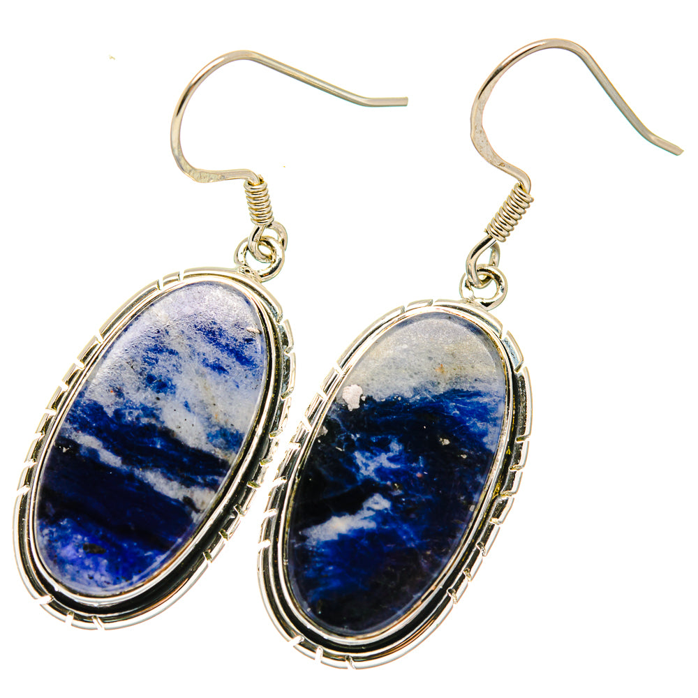 Sodalite Earrings handcrafted by Ana Silver Co - EARR422748