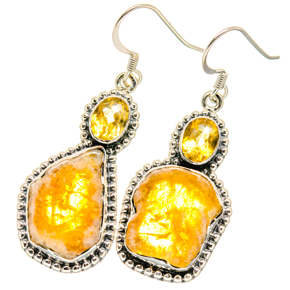 Citrine Earrings handcrafted by Ana Silver Co - EARR422769