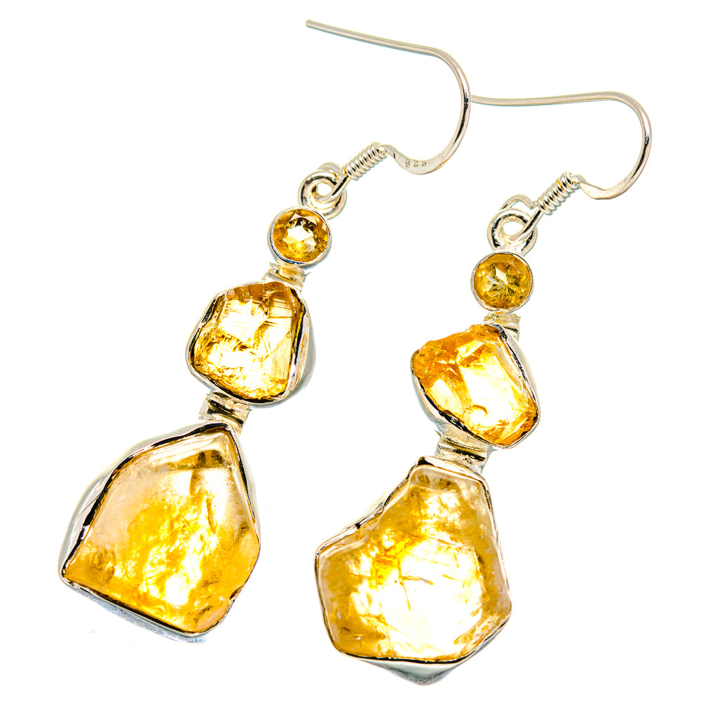 Citrine Earrings handcrafted by Ana Silver Co - EARR422785