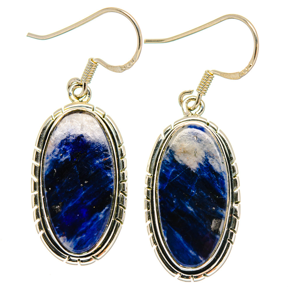 Sodalite Earrings handcrafted by Ana Silver Co - EARR422802